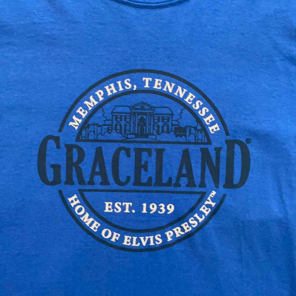 Graceland TShirt Home of Elvis Presley Memphis L